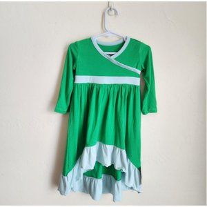 NWT Kickee Pants Dress Gown hi low long sleeve soft stretch 18-24 months Fern